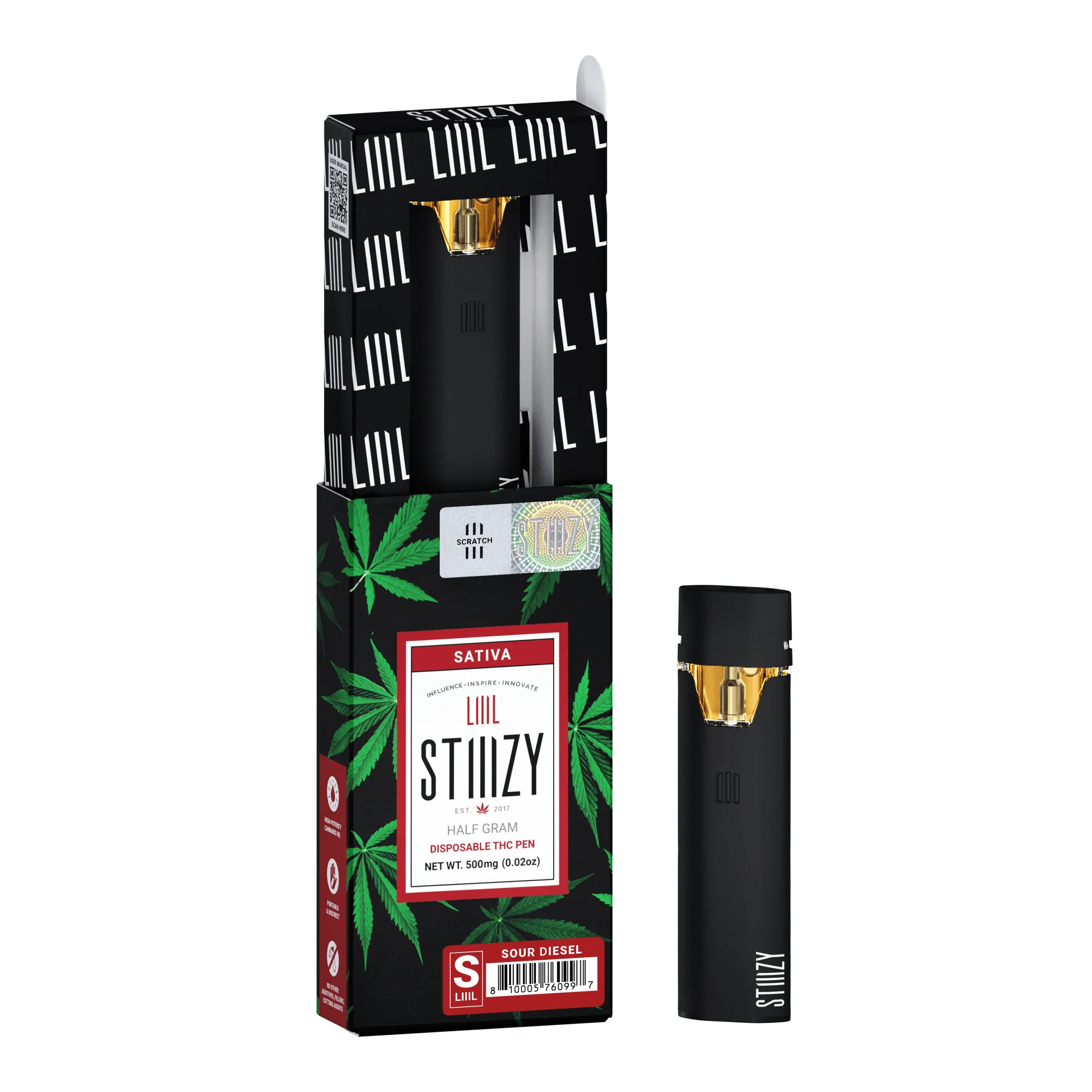 STIIIZY Sour Diesel 1g Disposable & Pod – Premium Cannabis Vape Pen 1 STIIIZY Sour Diesel